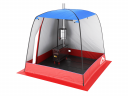 Мобильная баня-палатка МОРЖ c 2-мя окнами сине-красный во Владивостоке