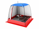 Мобильная баня-палатка МОРЖ c 2-мя окнами сине-красный во Владивостоке