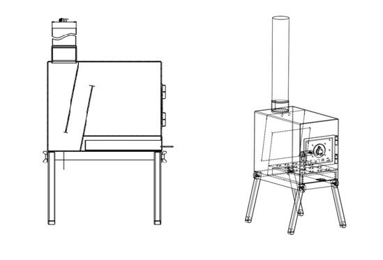 Печь дровяная Сибтермо средняя во Владивостоке