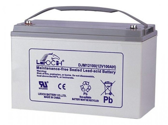 Аккумулятор Leoch DJM12100 (12 В, 100 Ач) во Владивостоке