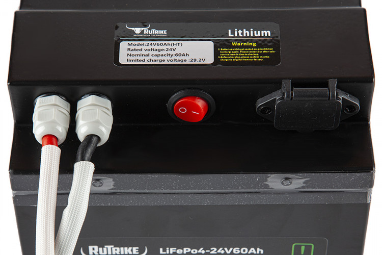 Тяговый железо-фосфатный аккумулятор RuTrike LiFePO4 24V60Ah (80А) во Владивостоке