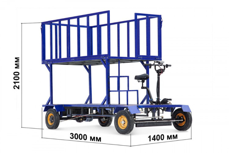 Грузовая электрическая тележка RuTrike ПАЛИСАД ЯРУС во Владивостоке