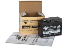Аккумулятор стартерный для мототехники Rutrike YTX4А-BS (12V/2,5Ah) Аккумулятор стартерный для мототехники Rutrike YTX4А-BS (12V/2,5Ah)