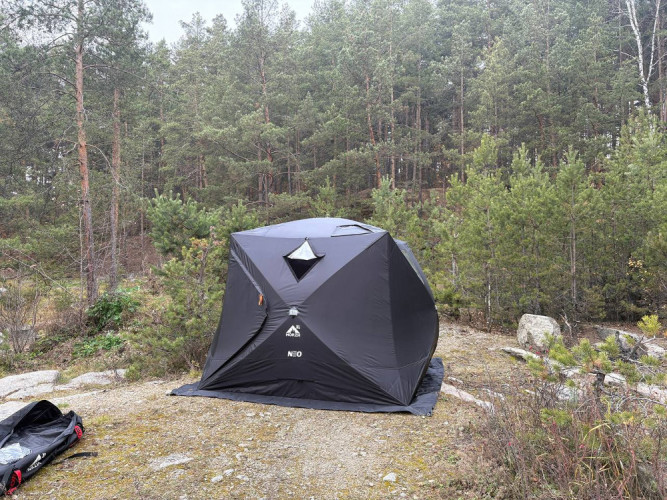 Мобильная баня-палатка МОРЖ КУБ XL NEO во Владивостоке