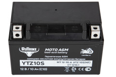 Аккумулятор стартерный для мототехники Rutrike YTZ10S (12V/10Ah)