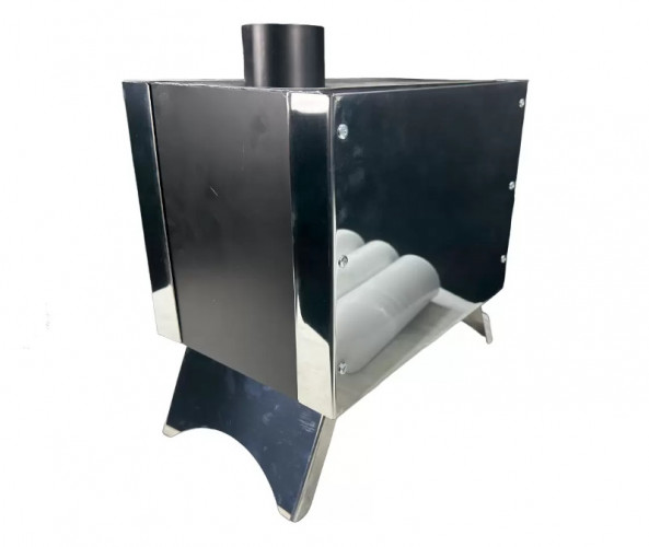 Печь дровяная Сибирка малая из нержавейки во Владивостоке