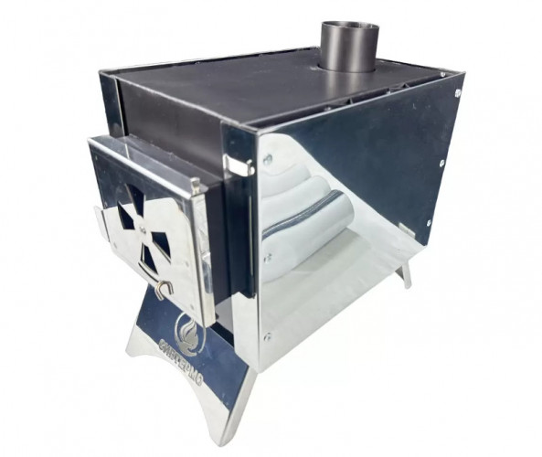 Печь дровяная Сибирка малая из нержавейки во Владивостоке