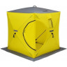 Палатка для рыбалки Helios Куб 1,5х1,5 желто/серый во Владивостоке