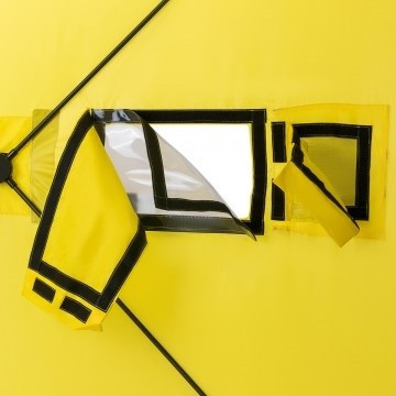 Палатка для рыбалки Helios Куб 1,5х1,5 желто/серый во Владивостоке