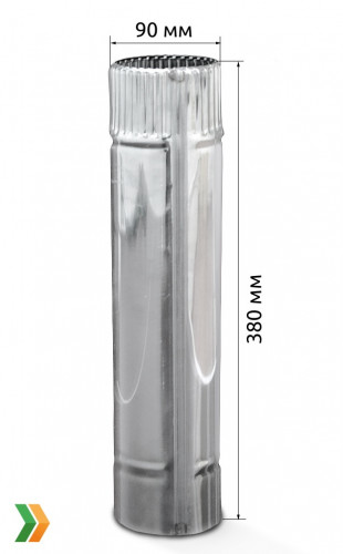 Сегмент трубы дымохода 90 мм. во Владивостоке