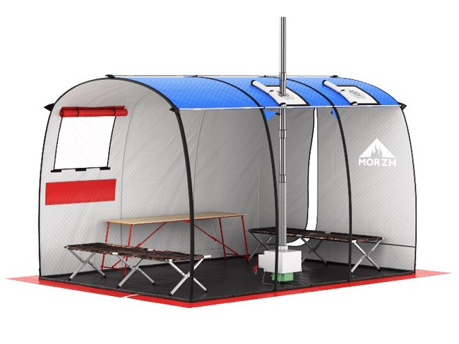 Мобильная баня-палатка МОРЖ Max (Черный) во Владивостоке