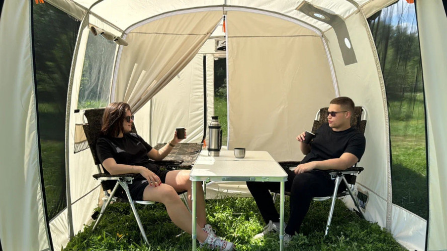 Шатер - Мобильная баня-палатка Морж Shelter XL во Владивостоке