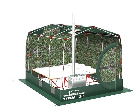 Зимняя палатка Терма-32 во Владивостоке