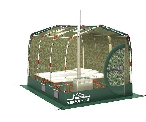 Зимняя палатка Терма-33 во Владивостоке