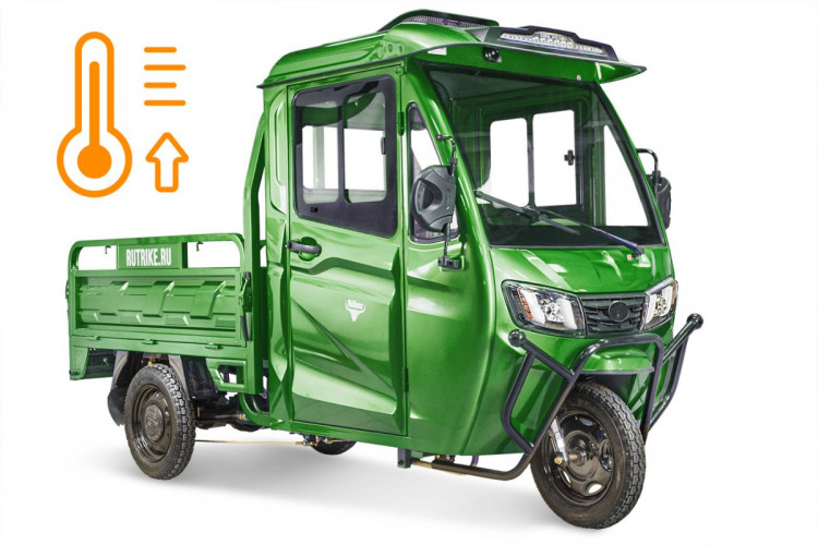 Электротрицикл Rutrike КАРГО Кабина обогрев 1500 грузовой во Владивостоке