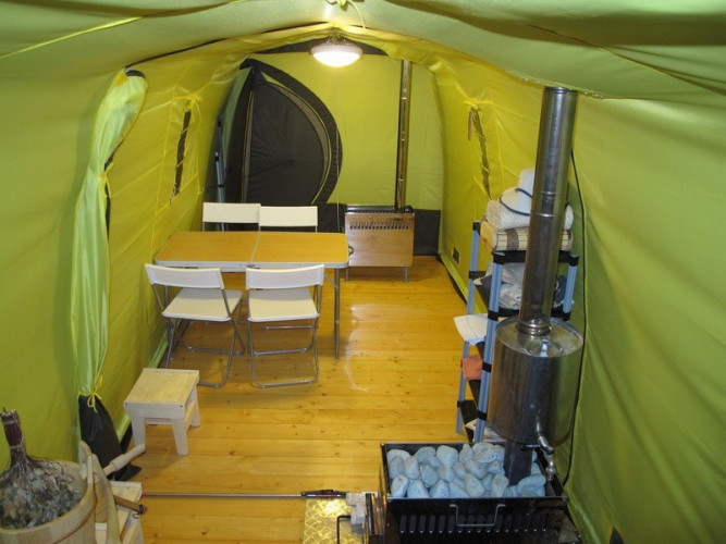 Зимняя палатка Терма-42 во Владивостоке