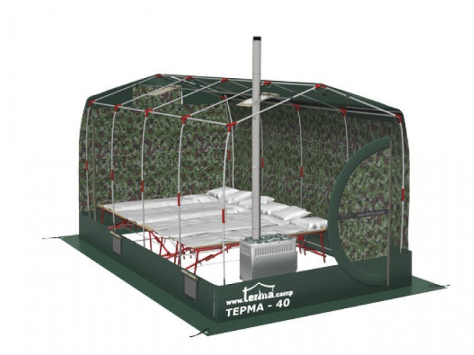 Зимняя палатка Терма-44 во Владивостоке