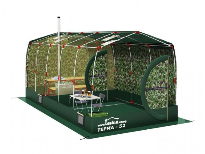 Зимняя палатка Терма-52 во Владивостоке