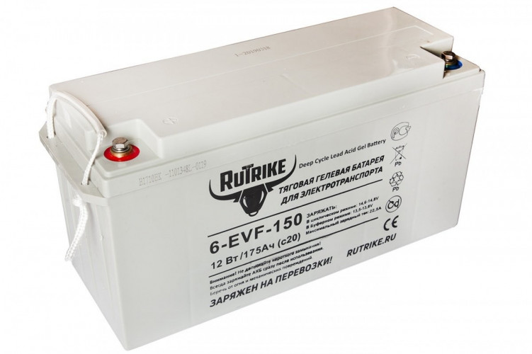 Тяговый гелевый аккумулятор RuTrike 6-EVF-150A (12V150A/H C3) во Владивостоке
