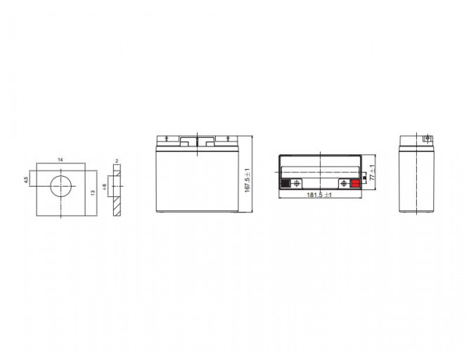 Аккумулятор Leoch DJW 12-18 (12 В, 18 Ач) во Владивостоке