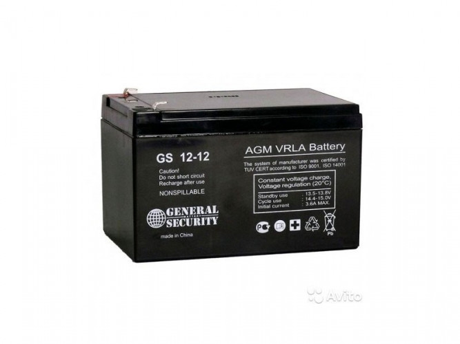 Аккумулятор General Security GS 12-12 L (12 В, 12 Ач) во Владивостоке