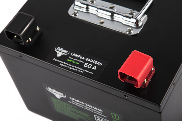 Тяговый железо-фосфатный аккумулятор RuTrike LiFePO4 24V40Ah (60A) во Владивостоке