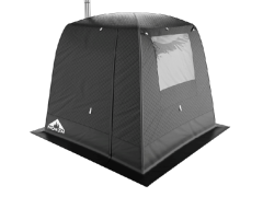 Мобильная баня-палатка МОРЖ (Черный)